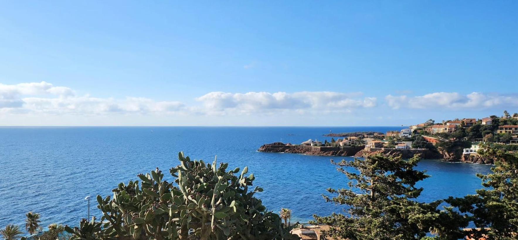 Petit Paradis Vue Mer- Plage Et Calanques A 3 Mn Saint-Raphaël Dış mekan fotoğraf